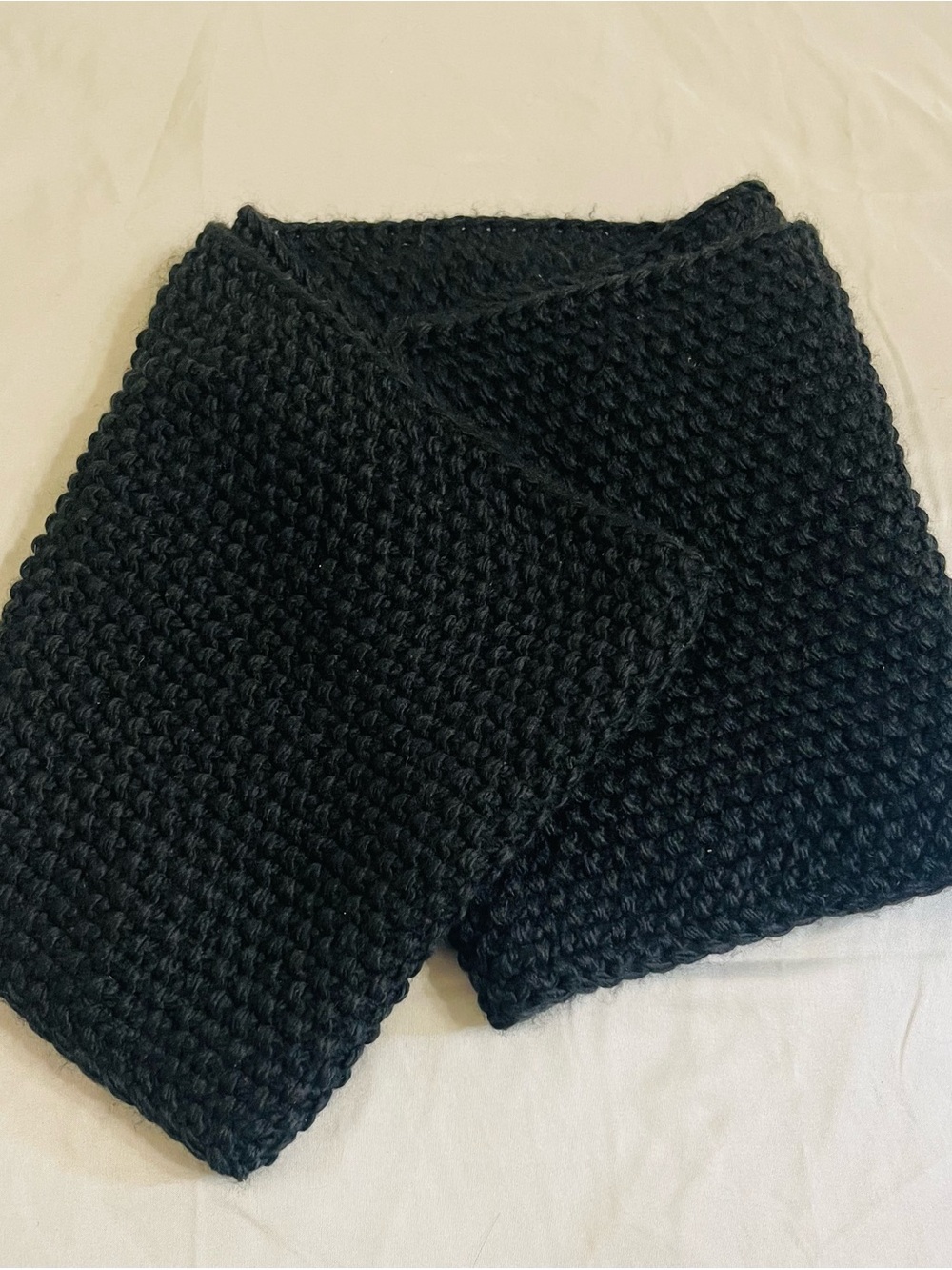 Old Navy Black Knit Scarf